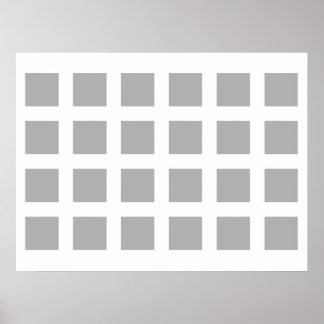 Poster Illusion optique Vanisant points gris et blanc