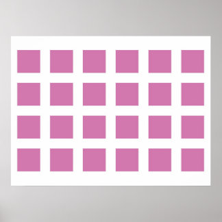 Poster Illusion optique Vaniser les points Magenta et Bla