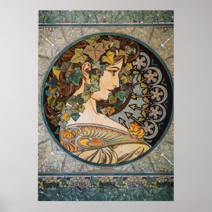 Poster Illustration Art nouveau par Alphonse Mucha