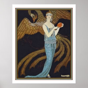 Poster Illustration Barbier-Déco pour Gazette Du Bon Ton