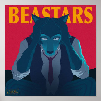 Poster Illustration Beastars Legoshi