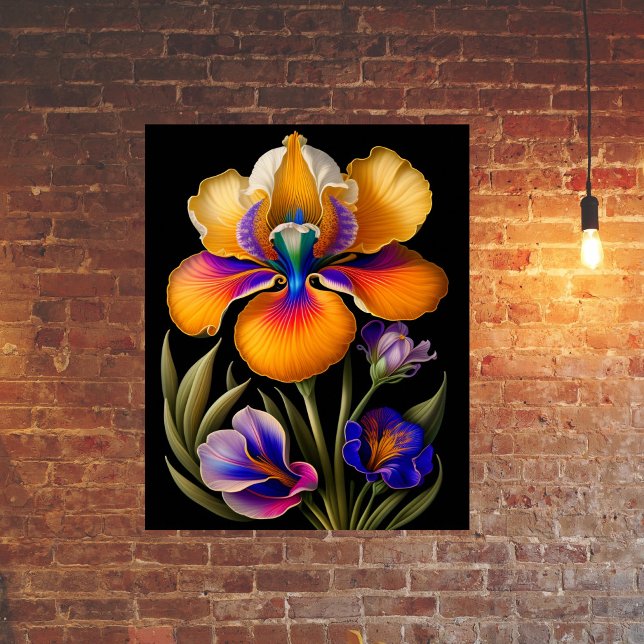 Poster Illustration botanique florale jaune (Créateur téléchargé)