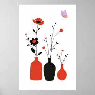 Poster Illustration botanique minimaliste