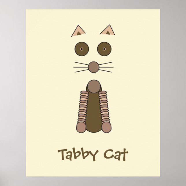 Poster Illustration CAT Tabby (Devant)