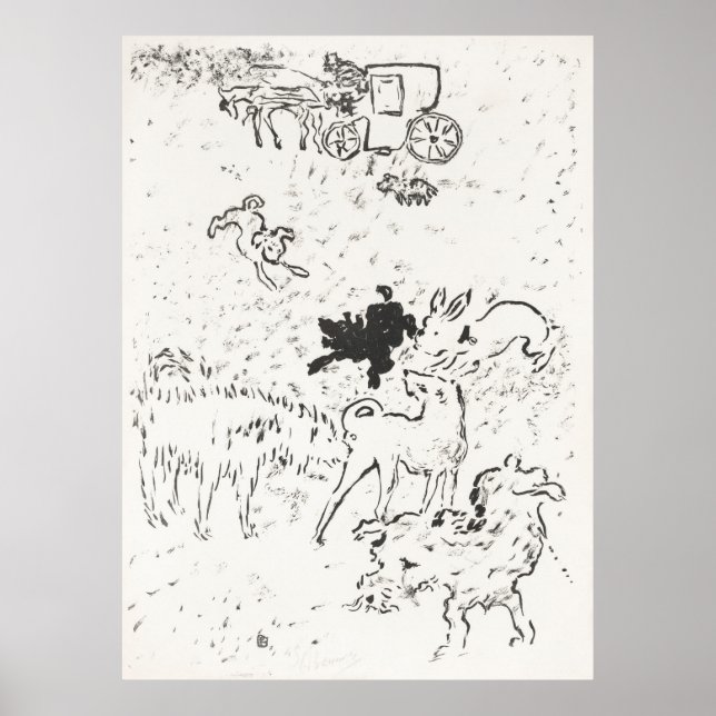 Poster Illustration Chiens (Devant)