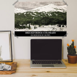 Poster Illustration crayon/stylo Breckenridge Colorado