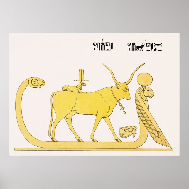 Poster Illustration d'Apis de Pantheon Egyptien (1823-182 (Devant)