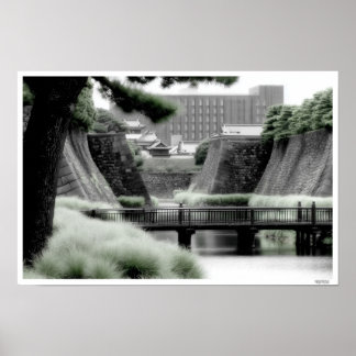 POSTER ILLUSTRATION D'ART FINE OSAKA JAPON