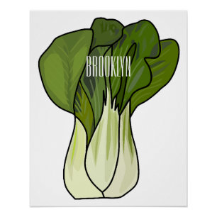 Poster Illustration de Bok choy