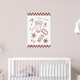 Poster Illustration de Chai Wala À damiers