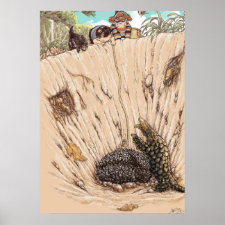 Poster Illustration de champignon truffe — Yunnan livre d