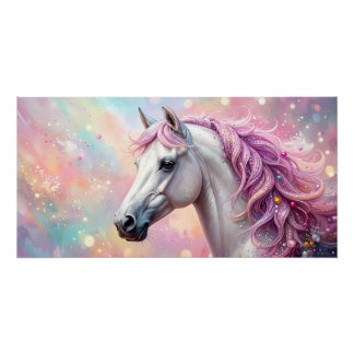 Poster Illustration de chevaux – Cheval fantastique magiq