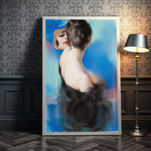 Poster Illustration de couverture américaine du dimanche,
