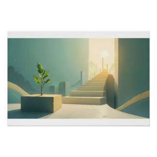 Poster Illustration de croissance universelle