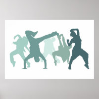 Illustration de danseurs Hip hop