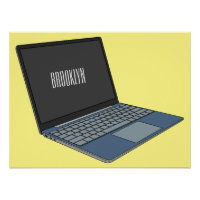 Illustration de dessin sur ordinateur portable