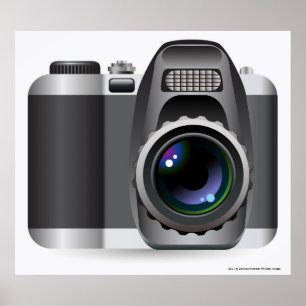 Poster Illustration de Digitals d'appareil photo