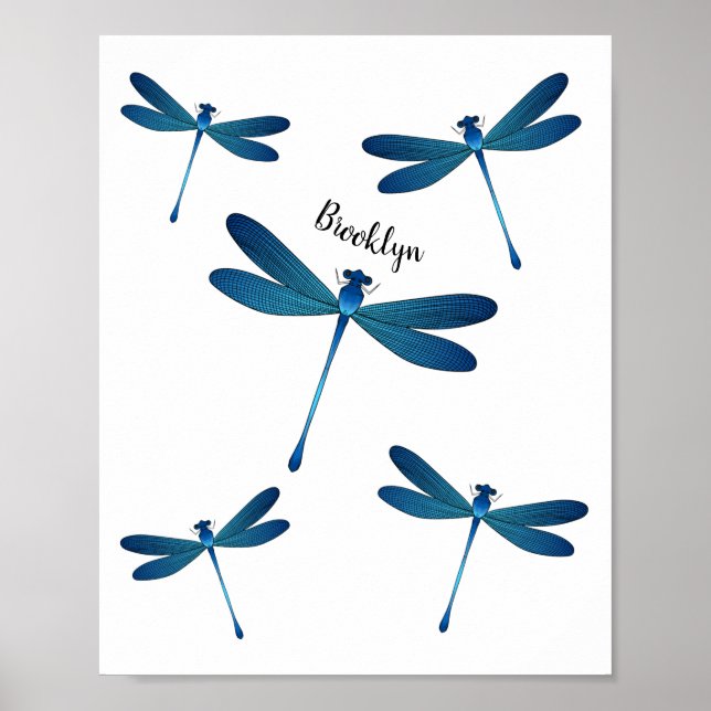 Poster Illustration de dragonfly (Devant)