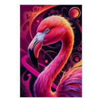 Illustration de flamant rose – Flamant rose fantas