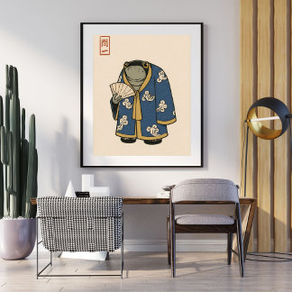 Poster Illustration de Grenouille Japonaise | Œuvre d'Art