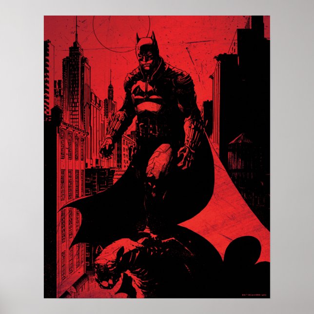 Poster Illustration de la bande dessinée de Batman (Devant)