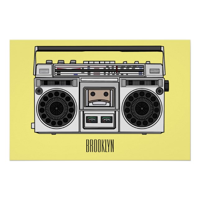 Poster Illustration de la bande dessinée radio (Devant)