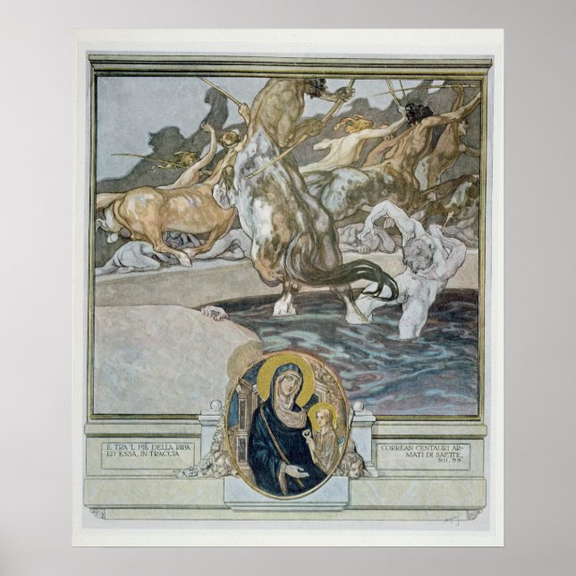 Poster Illustration de la "Divine Comédie" de Dante (Devant)