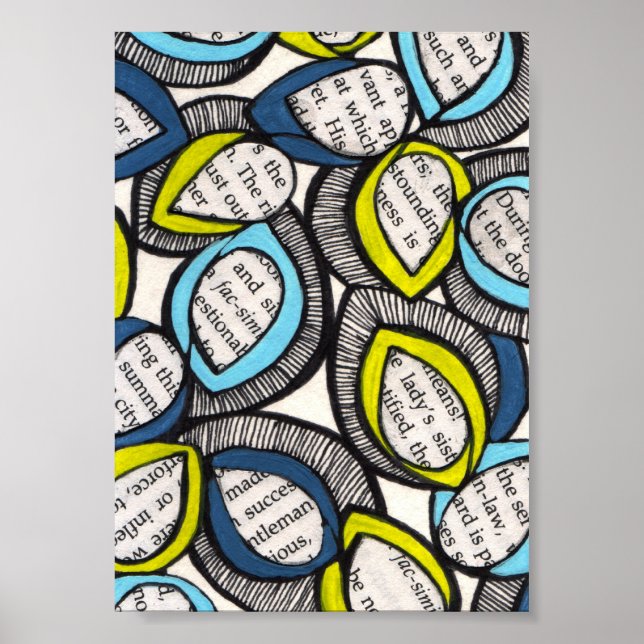 Poster Illustration de la feuille graphique moderne (Devant)