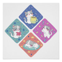 Illustration de la journée bouillonnante de Cute K