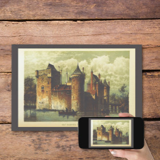 Poster Illustration de la page du livre du château de Pay