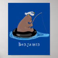 Illustration de la pêche de l'ourson mou