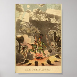 Poster Illustration de l'astronomie vintage