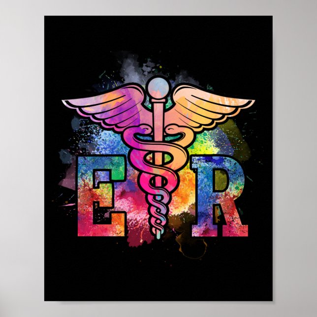 Poster Illustration de l'infirmière en médecine (Devant)
