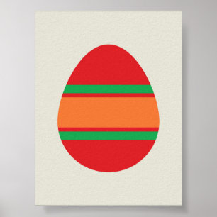 Poster Illustration de l'Oeuf de Pâques de Bauhaus - Géom