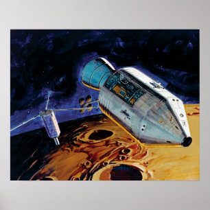 Poster Illustration de l'orbite lunaire du sous-satellite