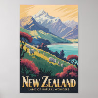 Illustration de mouton de Nouvelle-Zélande Art de