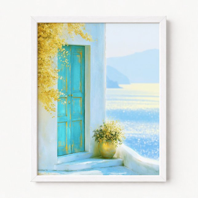 Poster Illustration de pot de fleurs jaune (Yellow Flower Pot Illustration Poster)