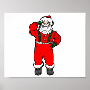 Poster Illustration de Santa Claus