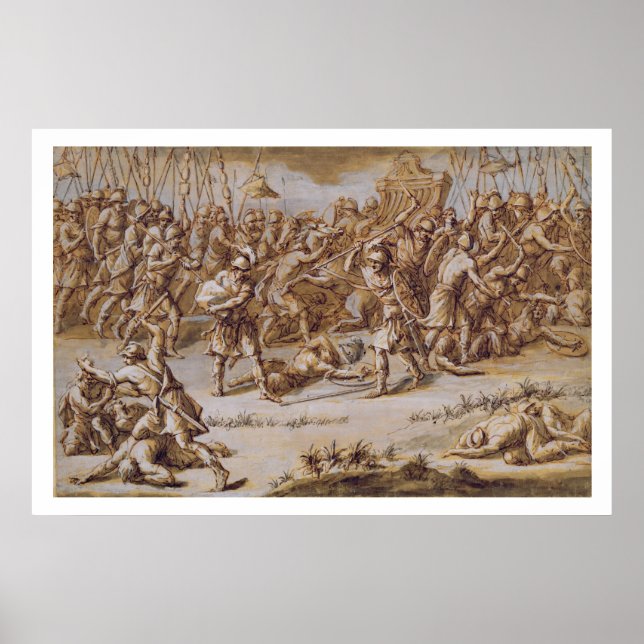 Poster Illustration de 'The Iliad', 1760 (stylo et encre) (Devant)