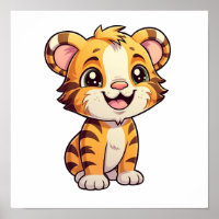Illustration de tigre de dessin
