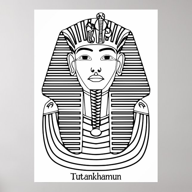Poster Illustration de Toutankhamon (Devant)