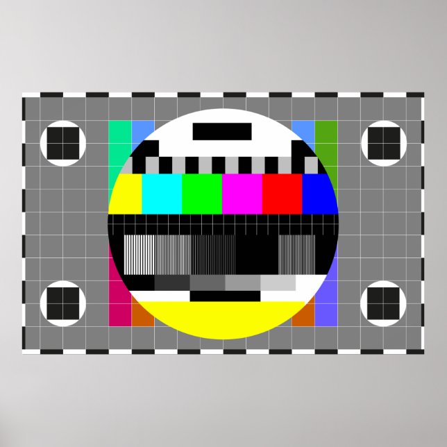 Poster illustration de tv pas de signal de retour dans le (Devant)