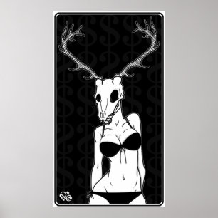 Poster illustration d'épouse de trophée