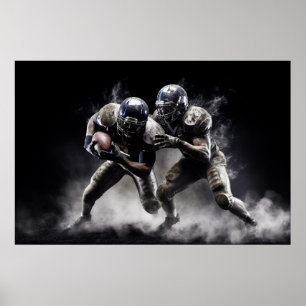 Poster Illustration des joueurs de football