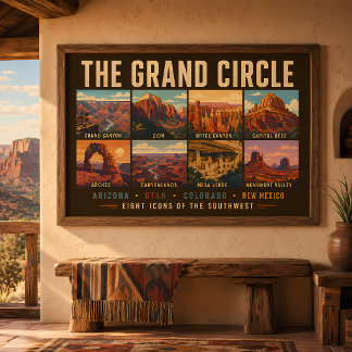 Poster Illustration des monuments nationaux du Grand Cerc