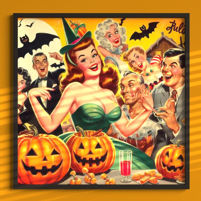 Poster Illustration d'Halloween vintage (Créateur téléchargé)