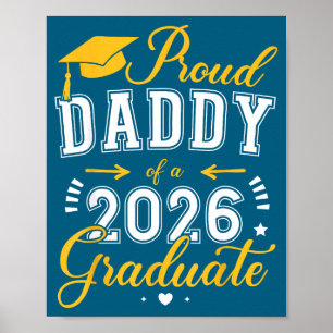 Poster Illustration diplômé de la promotion 2026 Papa fiè