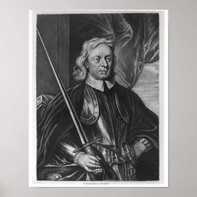 Poster Illustration d'Oliver Cromwell (Devant)