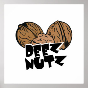 Poster Illustration drôle de Deez Nutz