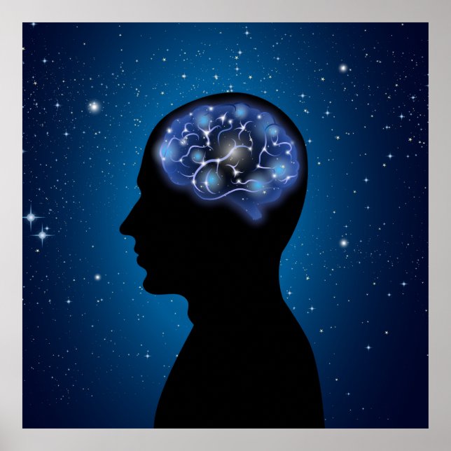 Poster Illustration du Cool cérébral humain (Devant)